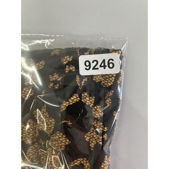 CDW Top Womens‎ Small Black Gold Floral Lace Sleeveless V Neck Evening Tank - Picture 7 of 7